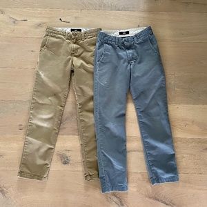 2 Pair Boys Vans Chinos, size 27